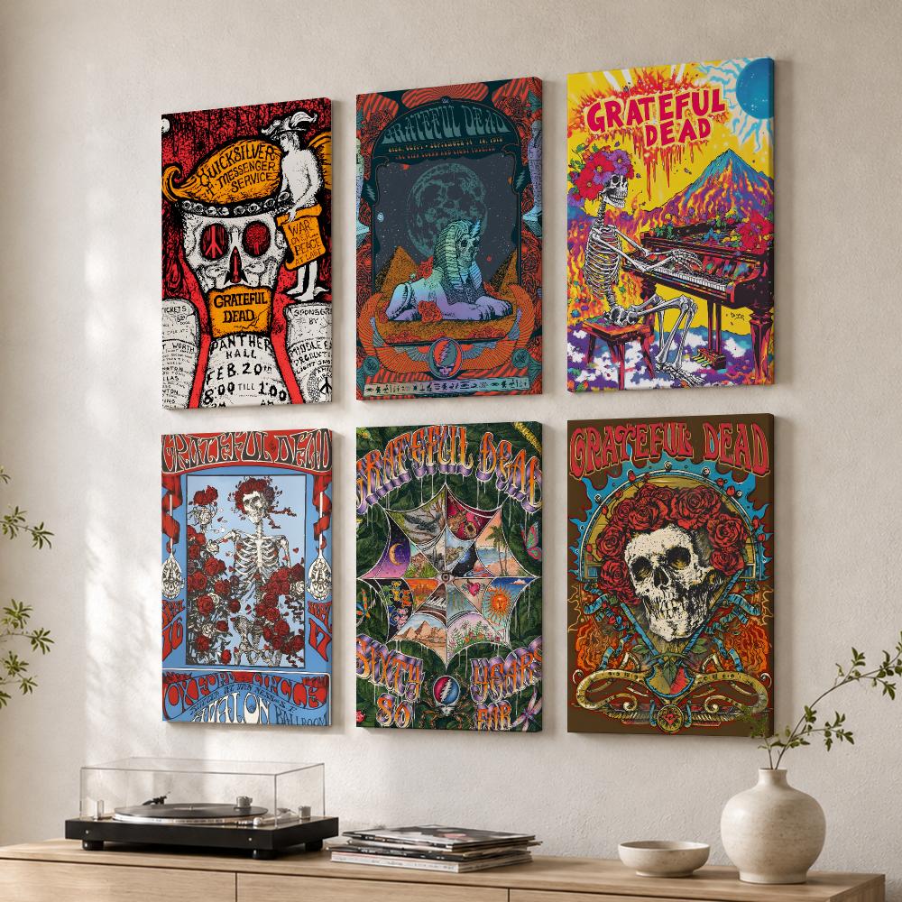 Live Rock - Tableau mural encadré représentant la rock