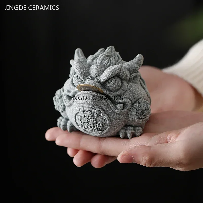 Grès Fengshui doré créatif, dé - Marine Fish Tank avis et prix