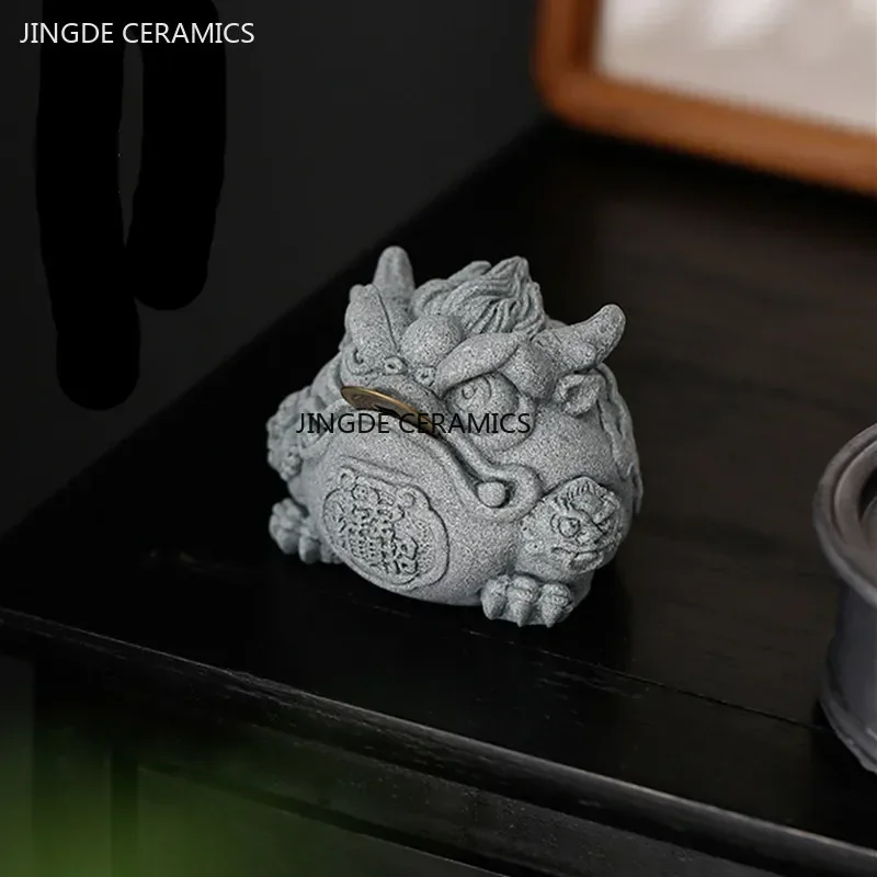Grès Fengshui doré créatif, dé - Marine Fish Tank avis et prix